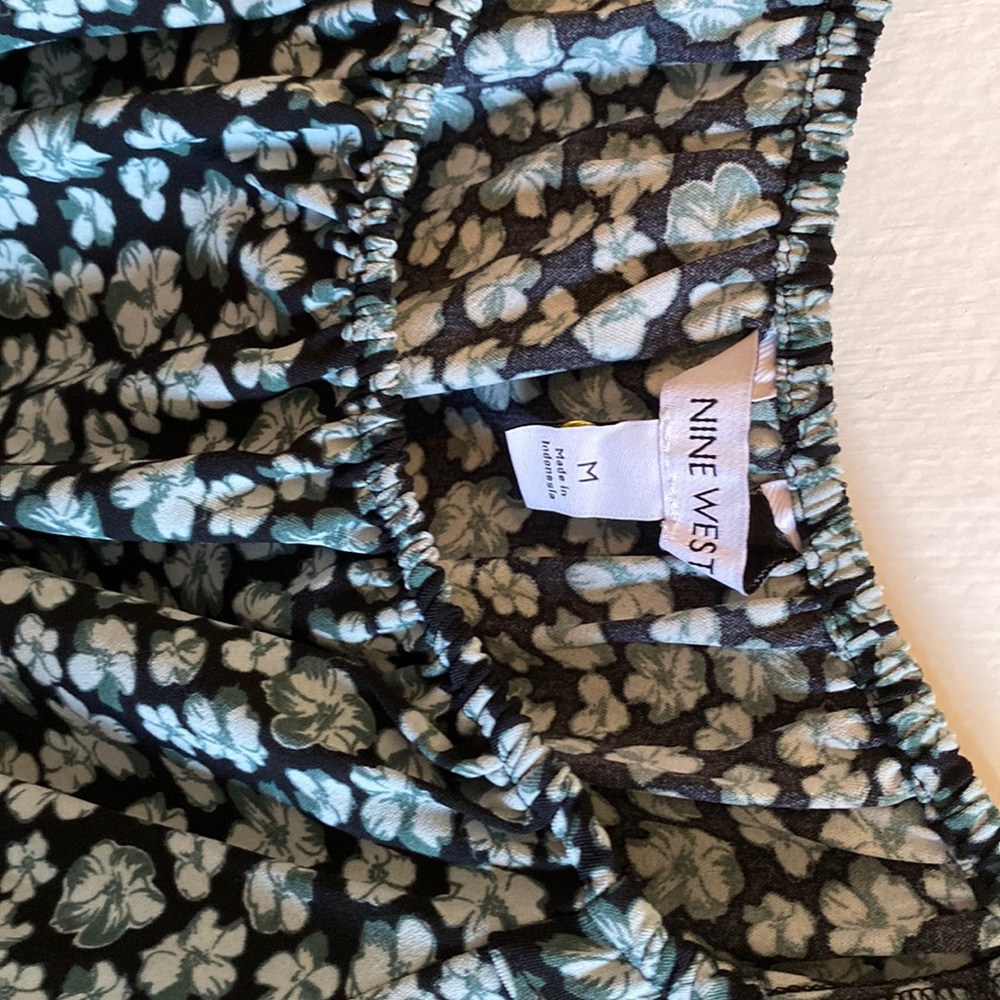 Blue floral shirt